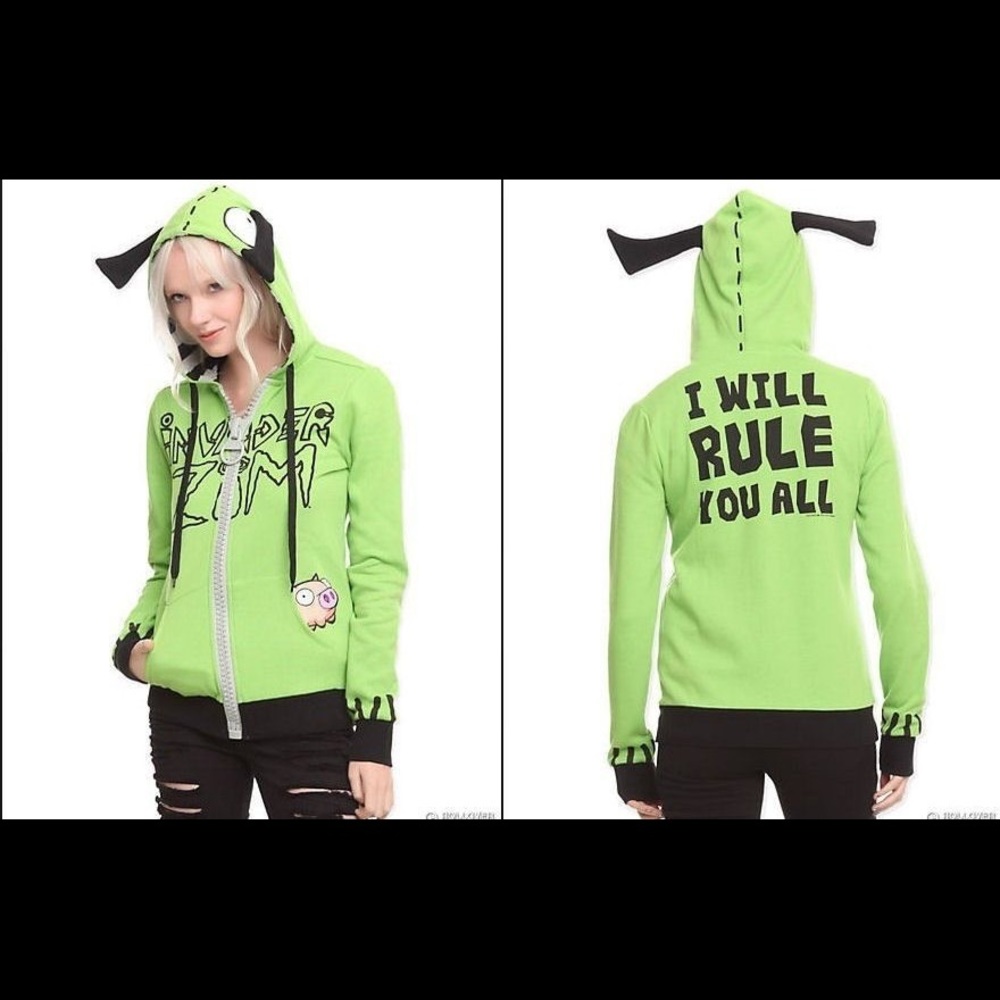 Hot Topic Invader Zim Hoodie